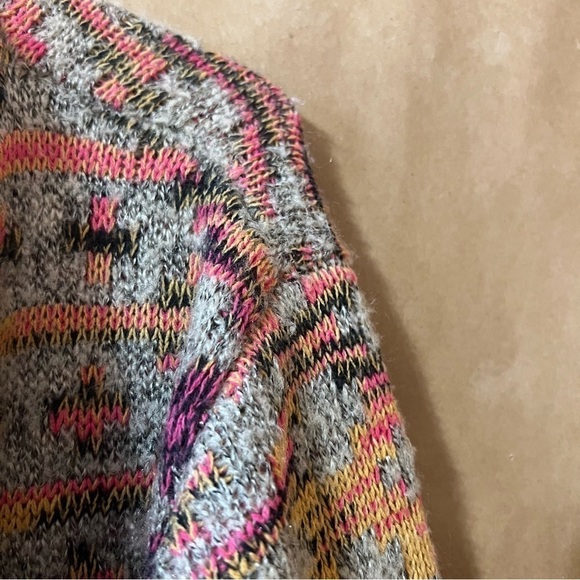 Soft Surroundings | Calais Aztec Southwestern Open Front Cardigan Sweater Size M - Picture 8 of 14